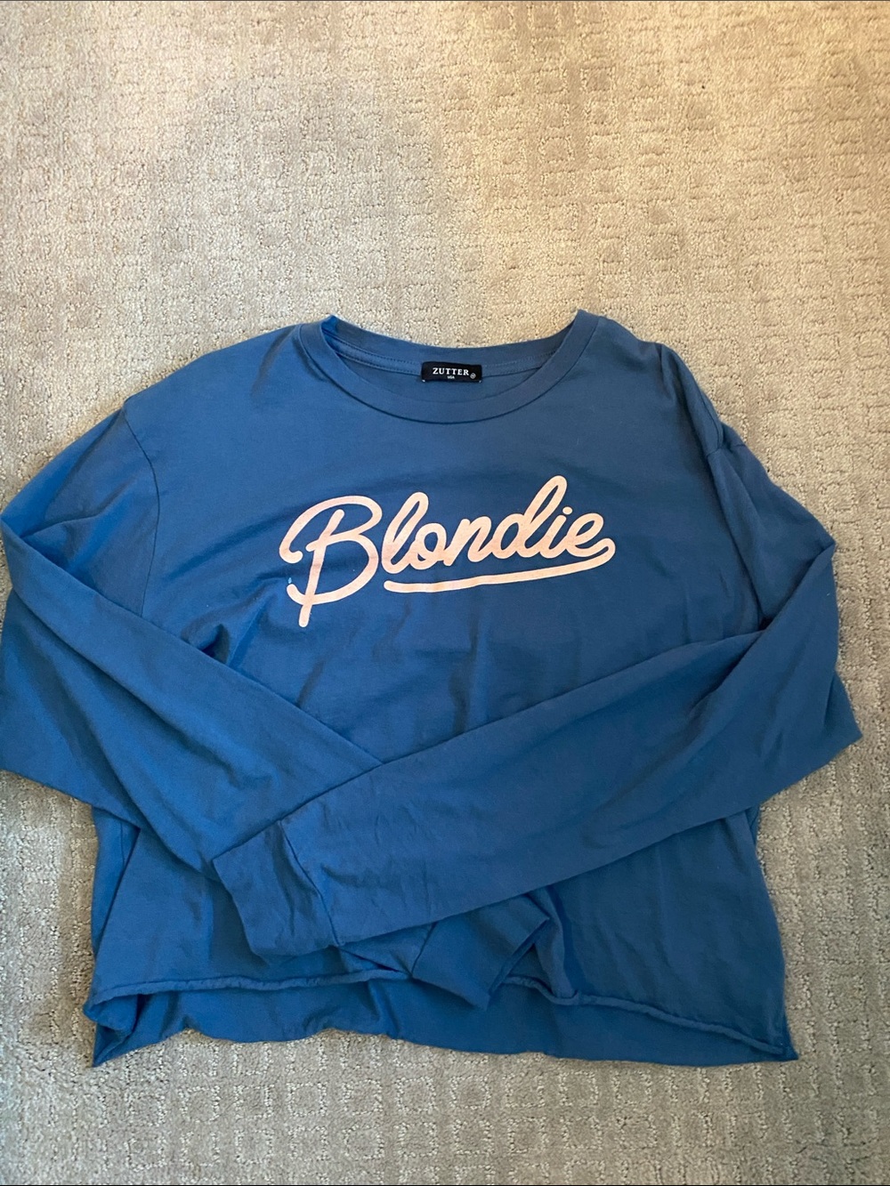 Zutter Blondie cropped long sleeve